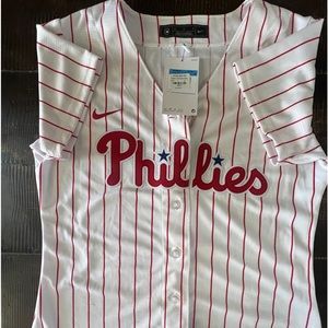 Genuine Merchandise White and Red Women's Jersey